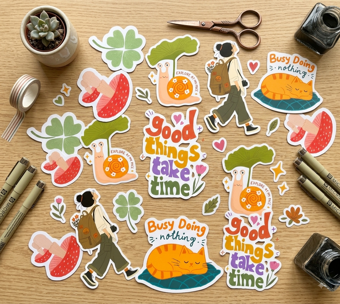 6 stickers